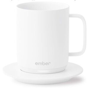 Ember Temperature Control Smart Coffee Mug, 10 Ounce, 1-hr Battery Life, White